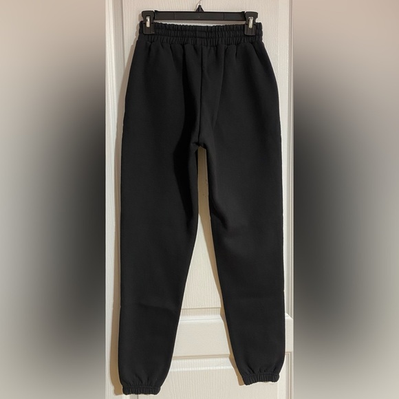 NWT My Boyfriends Closet Cotton Inner Jaw String Warm Black Sweatpants Size XS - Picture 6 of 10